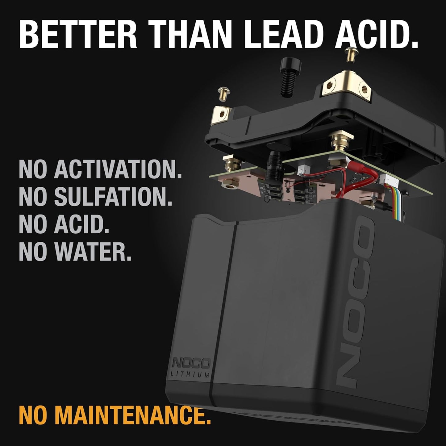 NOCO Lithium NLP30 | Ultra-Light 12V Lithium Powersport Battery - 8Ah, 700A Start Power, Intelligent BMS