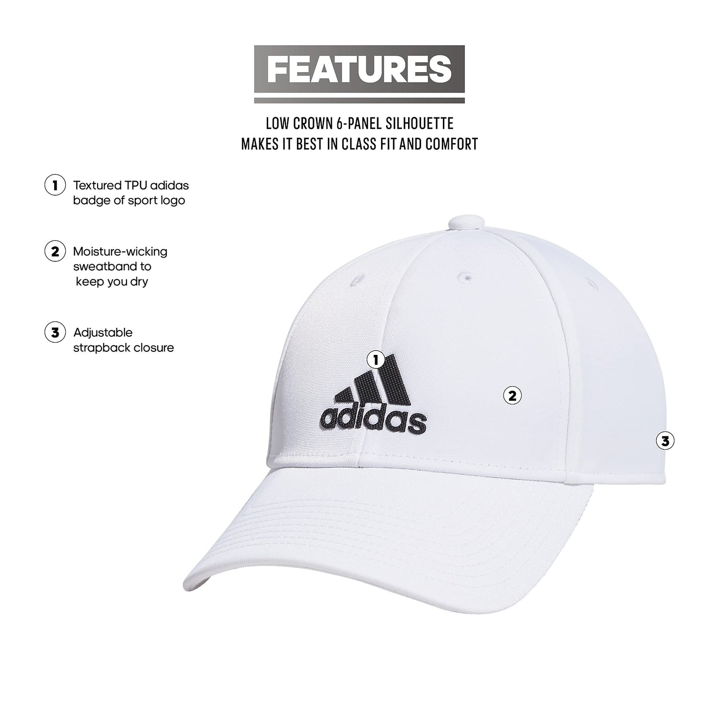Decision Structured Low Crown Adjustable Fit Hat