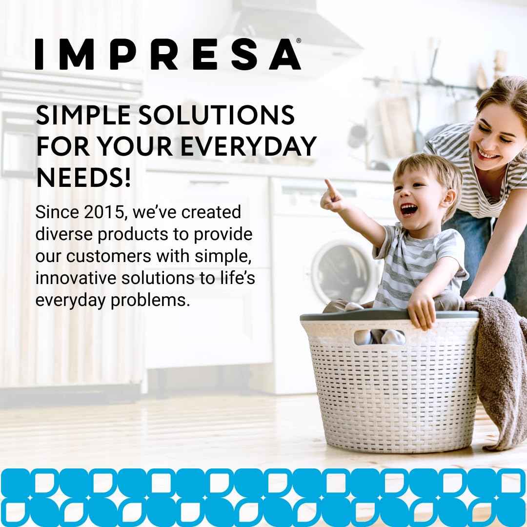 IMPRESA Pod Organizer - Compatible with Bartesian Cocktail Machine & Bar Accessories Organizer - 24-Slot Cocktail Capsules Holder - Secure Loading & Drink Capsule Holder - Plastic, Pack of 3