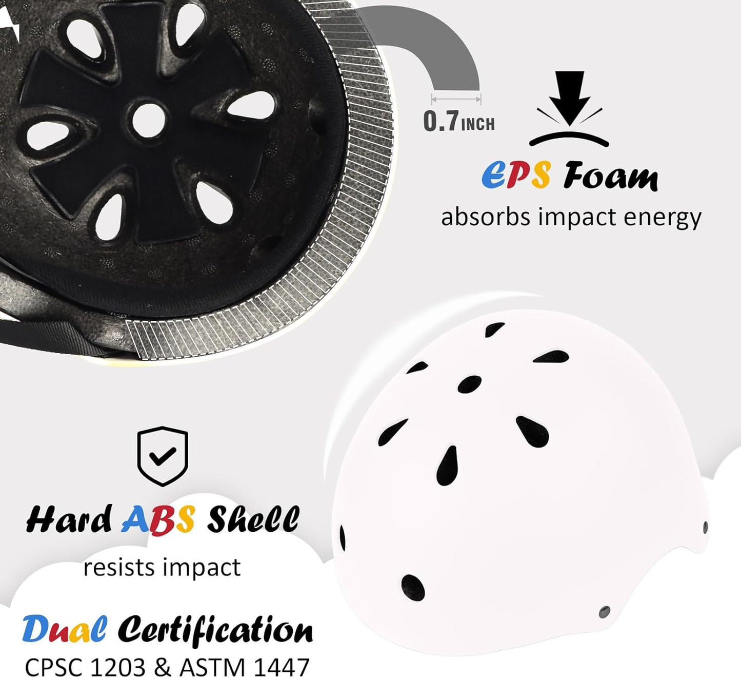 Skiennix Kids Bike Helmet - Adjustable Multi-Sport Safety Gear | Toddler to Youth, 3 Sizes Available