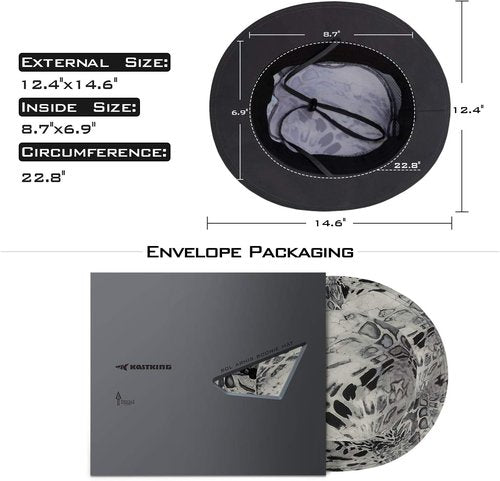 KastKing Sol Armis Boonie Hat - UPF 50 Sun Protection for Fishing, Beach & Hiking Activities