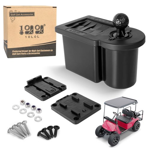 10L0L Deluxe Golf Ball Cleaner, Upgraded Golf Club Cleaner&Ball Washer Kit Universal Fits EZGO, Club Car, Yamaha Carts