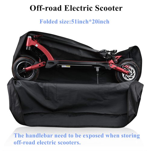 SUNELFFY Electric Scooter Carrying Case - Foldable E-Scooter Storage Transport Bag - Heavy Duty for Mijia M365 /M365 Pro Xiaomi Segway (Black)