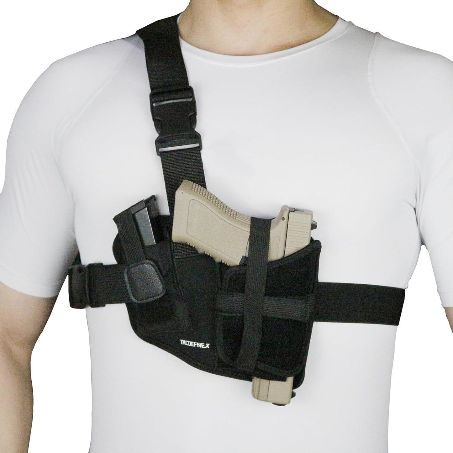 Universal Shoulder Holster by [Brand Name] - Right-Hand Fit for Glock 19, 1911, Sig P365 & More | Ideal for Hiking & Outdoor Activities