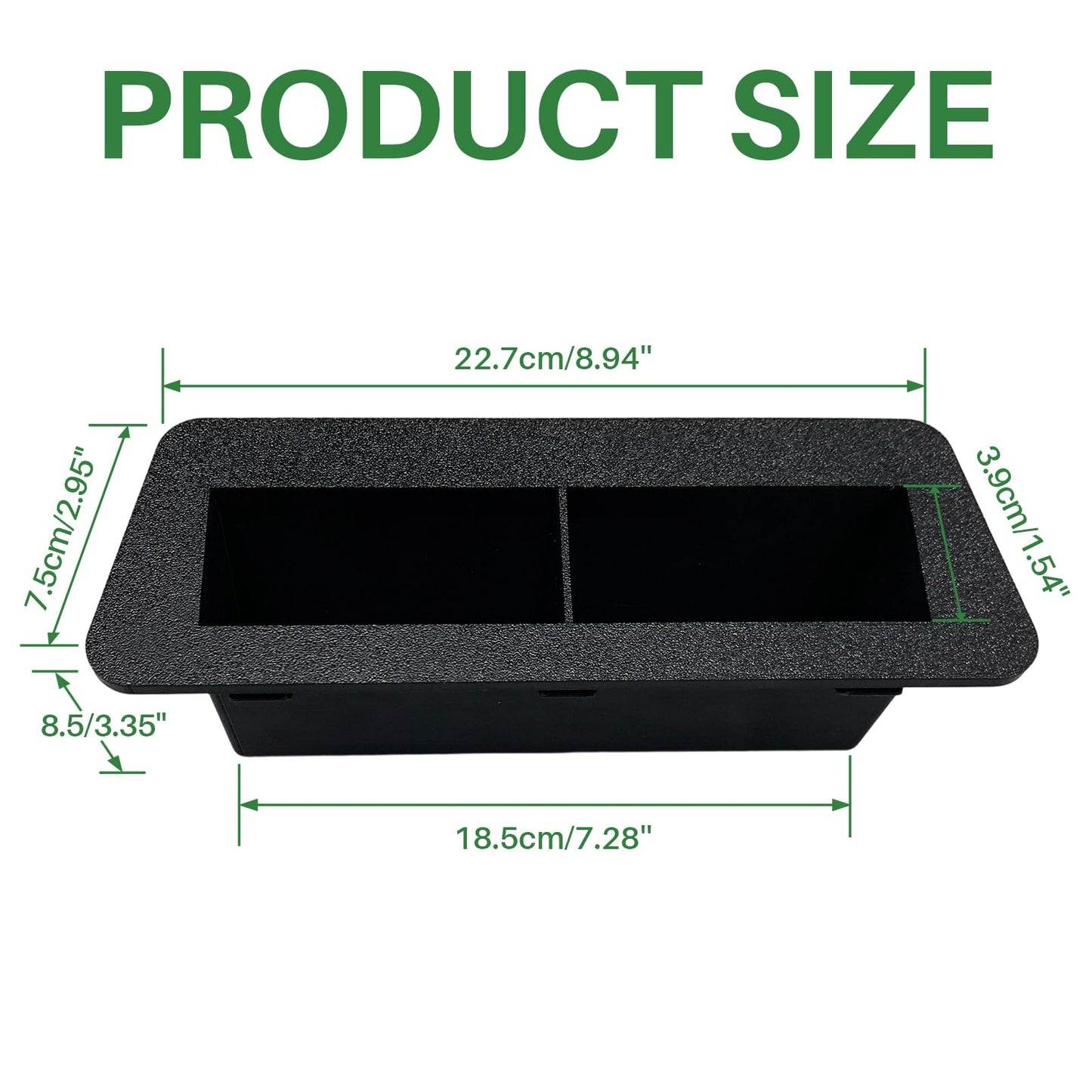 Golf Cart Phone Holder Compatible with Evolution D2 Classic, Carrier & Forester, EV Golf Cart Golf Ball Holder Replacement Insert with Drain Hole, Ev Golf Cart Accessories, Black EV Golf Cart Parts