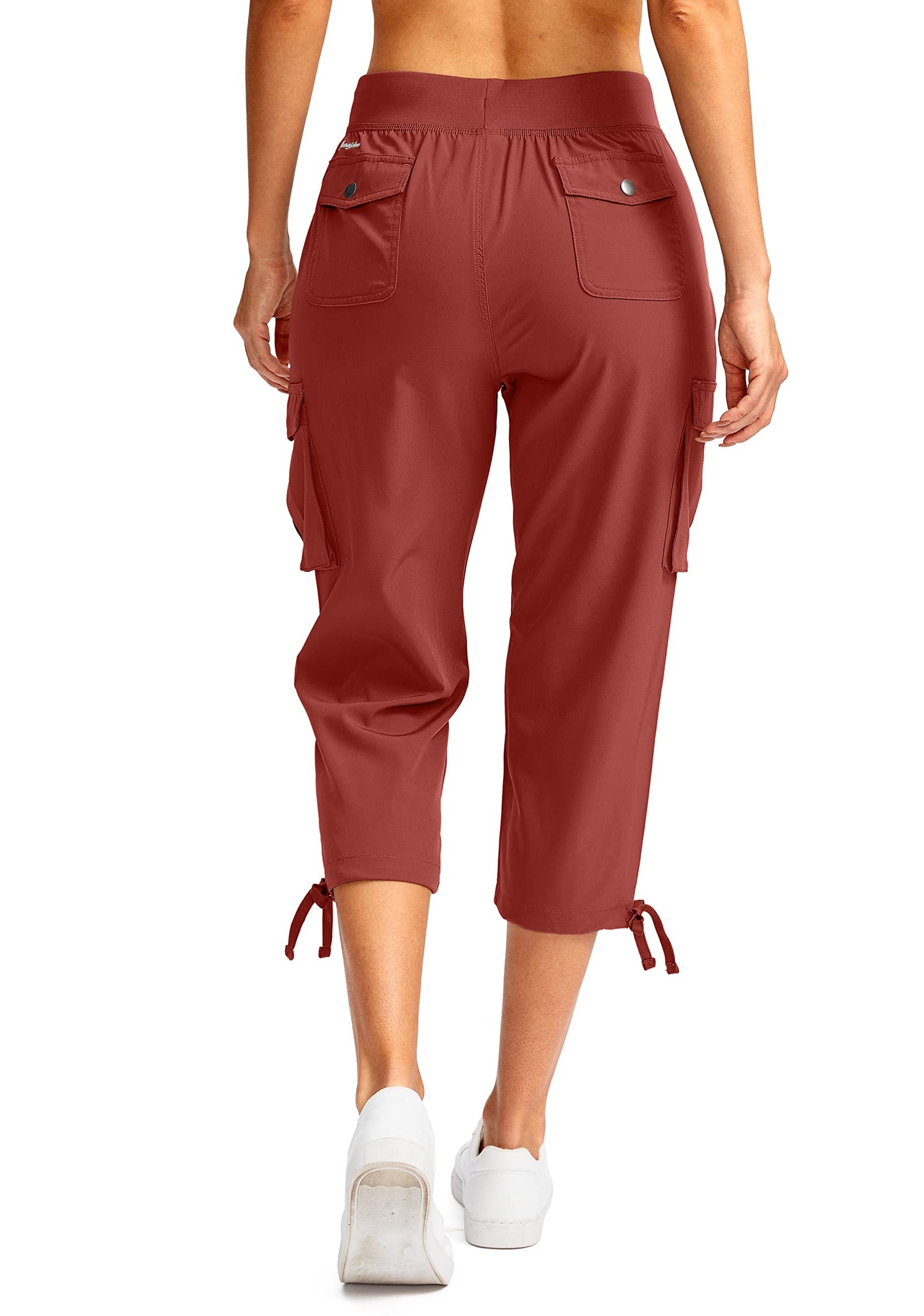 Soothfeel Women's Cargo Capris Pants with 6 Pockets Lightweight Quick Dry Travel Hiking Summer Pants for Women Casual (Savannah, XS)