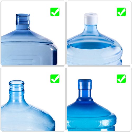 Kokone 2 Pack Water Bottle Handle with 8 Pcs Water Jug Cap 5 Gallon Plastic Water Bottle Lift Handle,Energy Saving 5 Gallon Water Jug Handle Non-Slip Jug Handle Bottle Handle for 5 Gallon