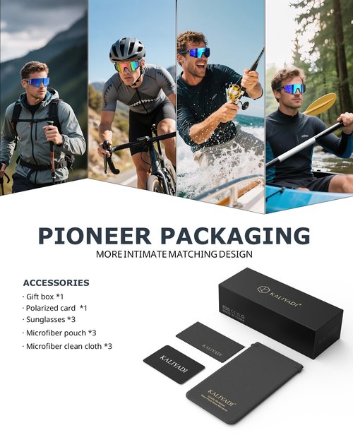 KALIYADI Sunglasses-Men Sports Mens-Sunglasses Women: Running Sun Glasses with UV400 Protection for Cycling Golf Fishing