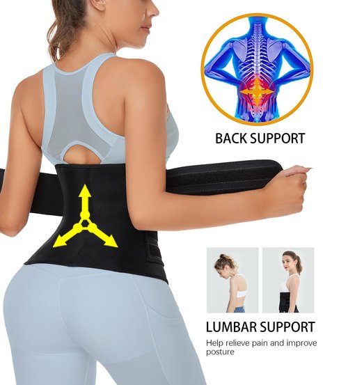 TELALEO Neoprene Waist Trainer for Women - Slimming Body Shaper - 2 Hot Waist Trimmer Cincher Sweat Belt - Tummy Control Corset Girdle XX-Large/03