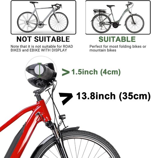 LIQING Folding Bike Basket - Quick Release Design with Removable Liner Bag for Pets & Groceries