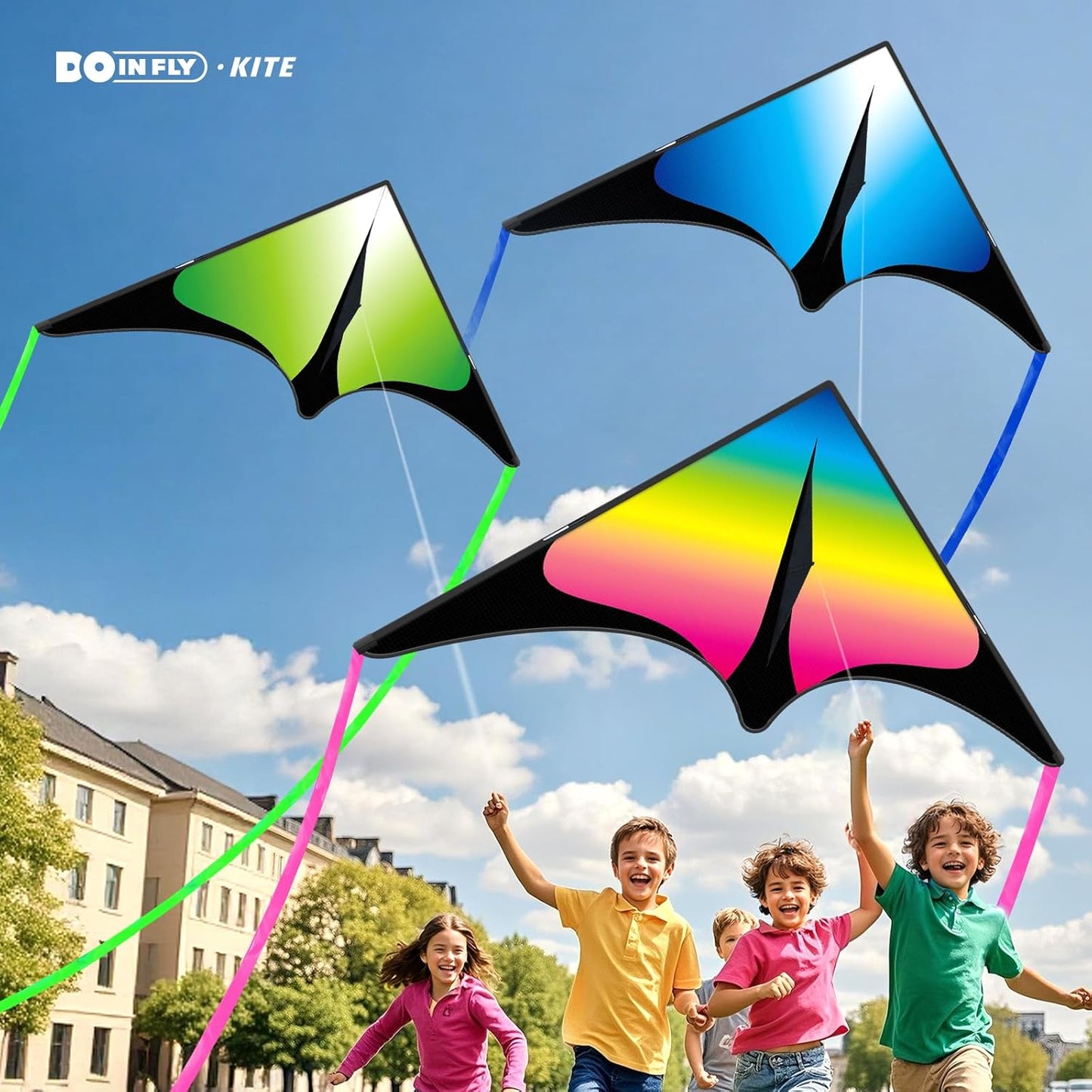 Delta Kite - Easy to Fly Kite for Kids & Adults | Perfect for Family Outings & Outdoor Fun