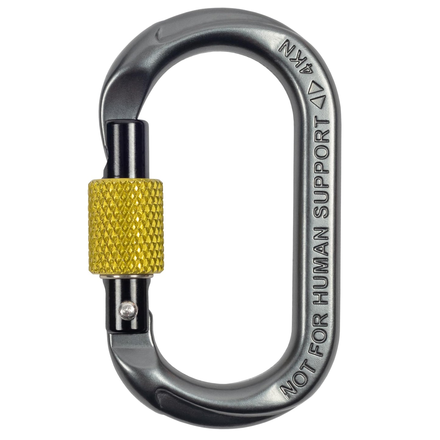 Notch Micro Carabiner Screw Lock Gate - Versatile Tool for Arborists and SRS Climbing, Gate Opening: 0.4”, Height: 2.3”, Tensile Strength: 900 lbs. Weight: 0.49 oz (99379)