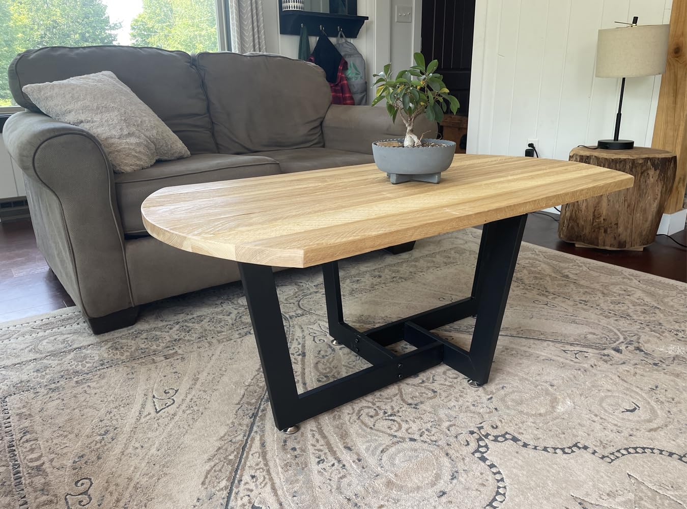 KaKaBB Metal Coffee Table Legs, 18 Inch Coffee Table Base, Furniture Legs for Marble, Glass,Wood Top, Heavy Duty Modern Desks Bench Legs