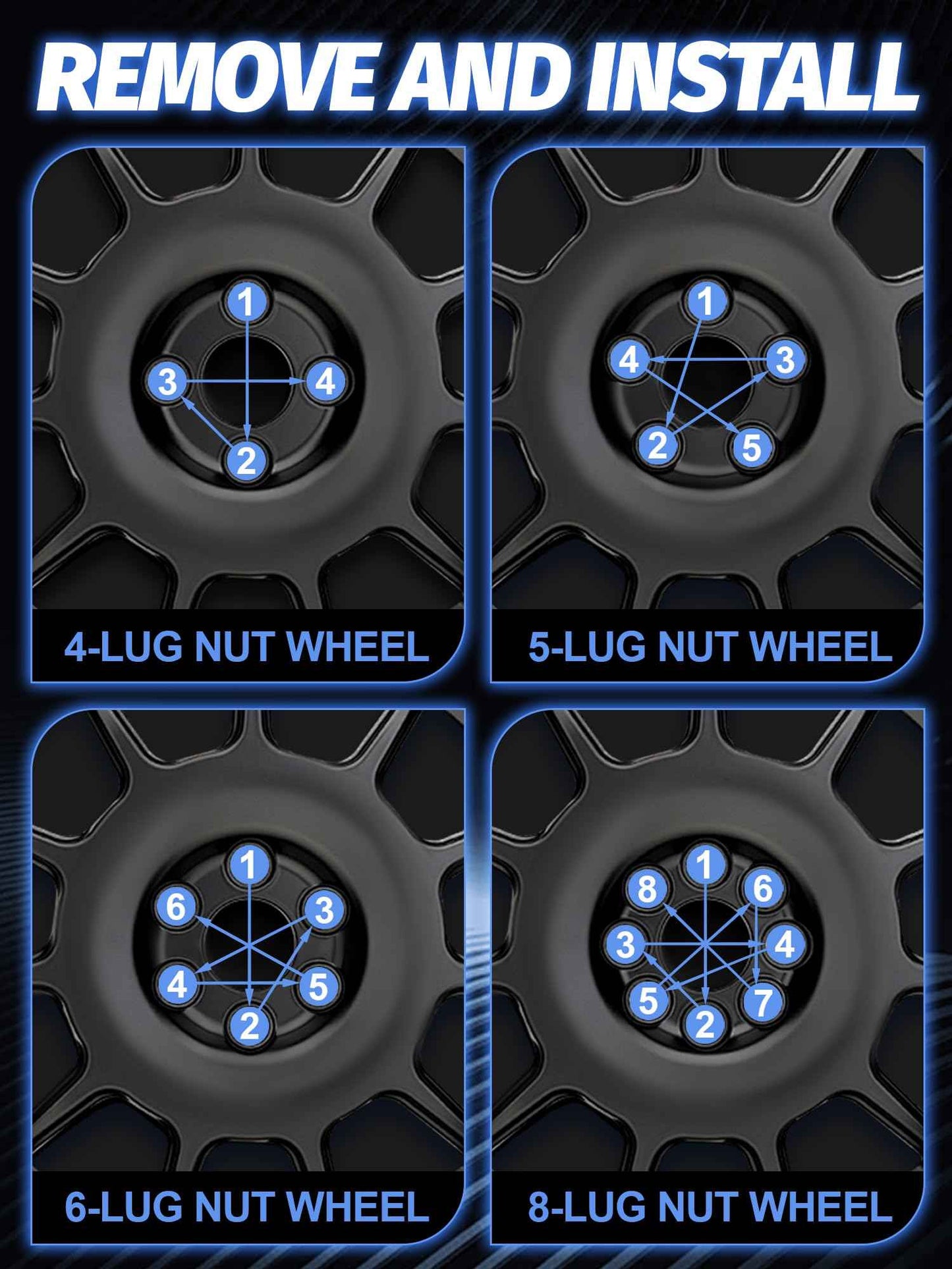 M12x1.5 Lug Nuts OEM Factory Wheel Lug Nuts for Tacoma 4 Runner FJ Cruiser Matrix GX460/ GX470/ SR5 Pre-Runner TRD Off-Road Limited Set of 24 Mag