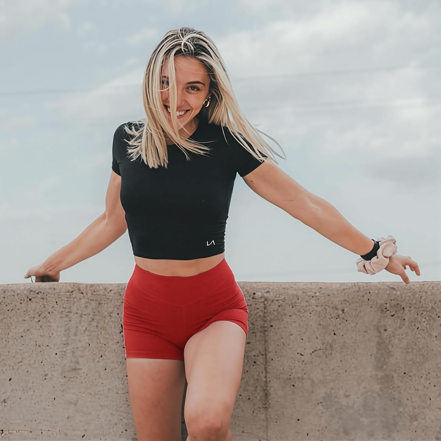 Skiennix Women's High Waisted Biker Shorts - Spandex Yoga & Workout | Comfortable Athletic Booty Shorts