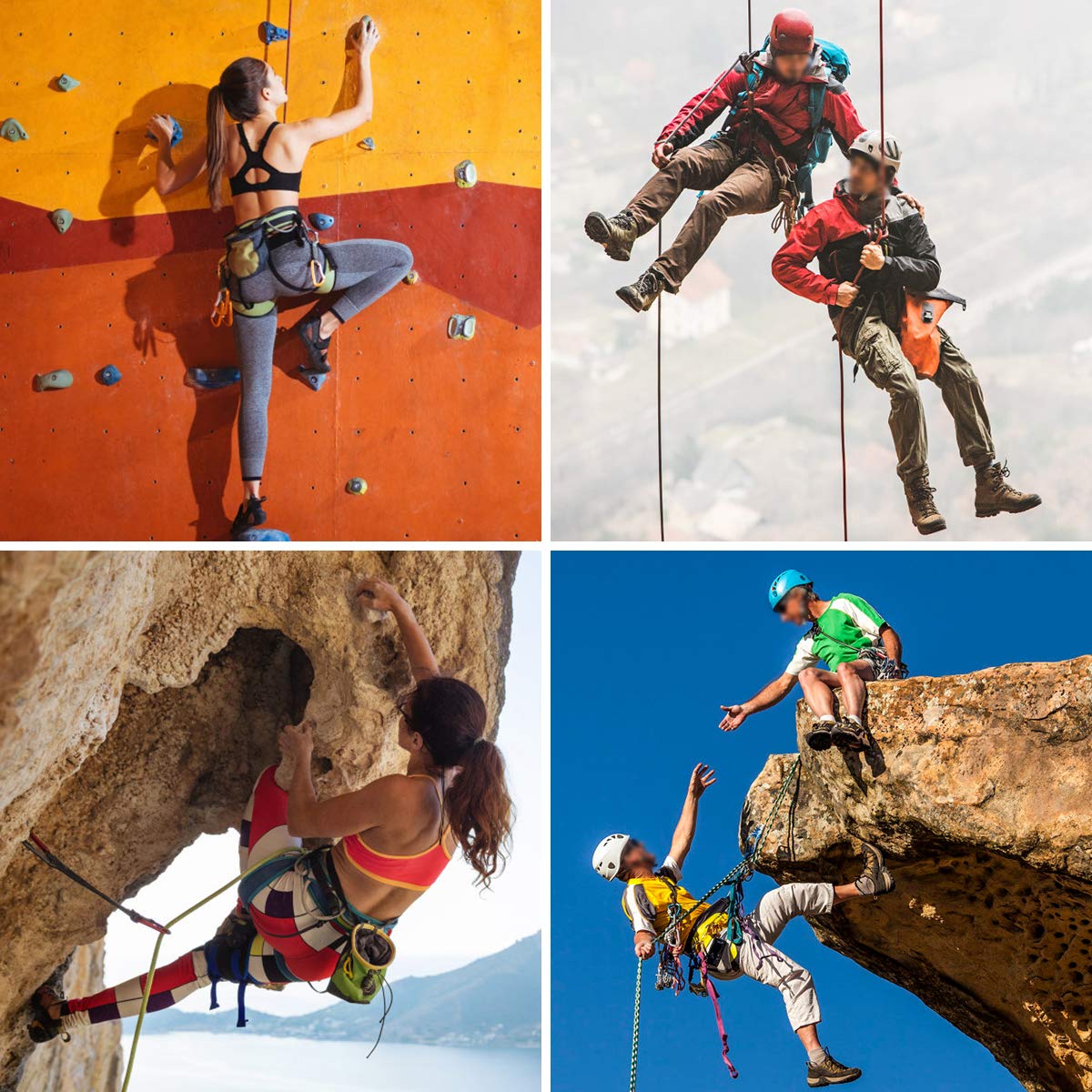 HeeJo Climbing, Rock Climbing, Half Body for Rappelling Fire Rescuing Tree Climbing Gear