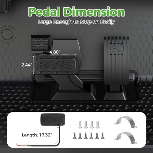 10L0L Universal Golf Cart Brake Light Switch Pad - Compatible with Yamaha G14 G16 G19 G22 G29/Drive, EZGO TXT RXV, Club Car DS Precedent - Replacement Brake Pedal Switch for 12V/36V/48V Carts
