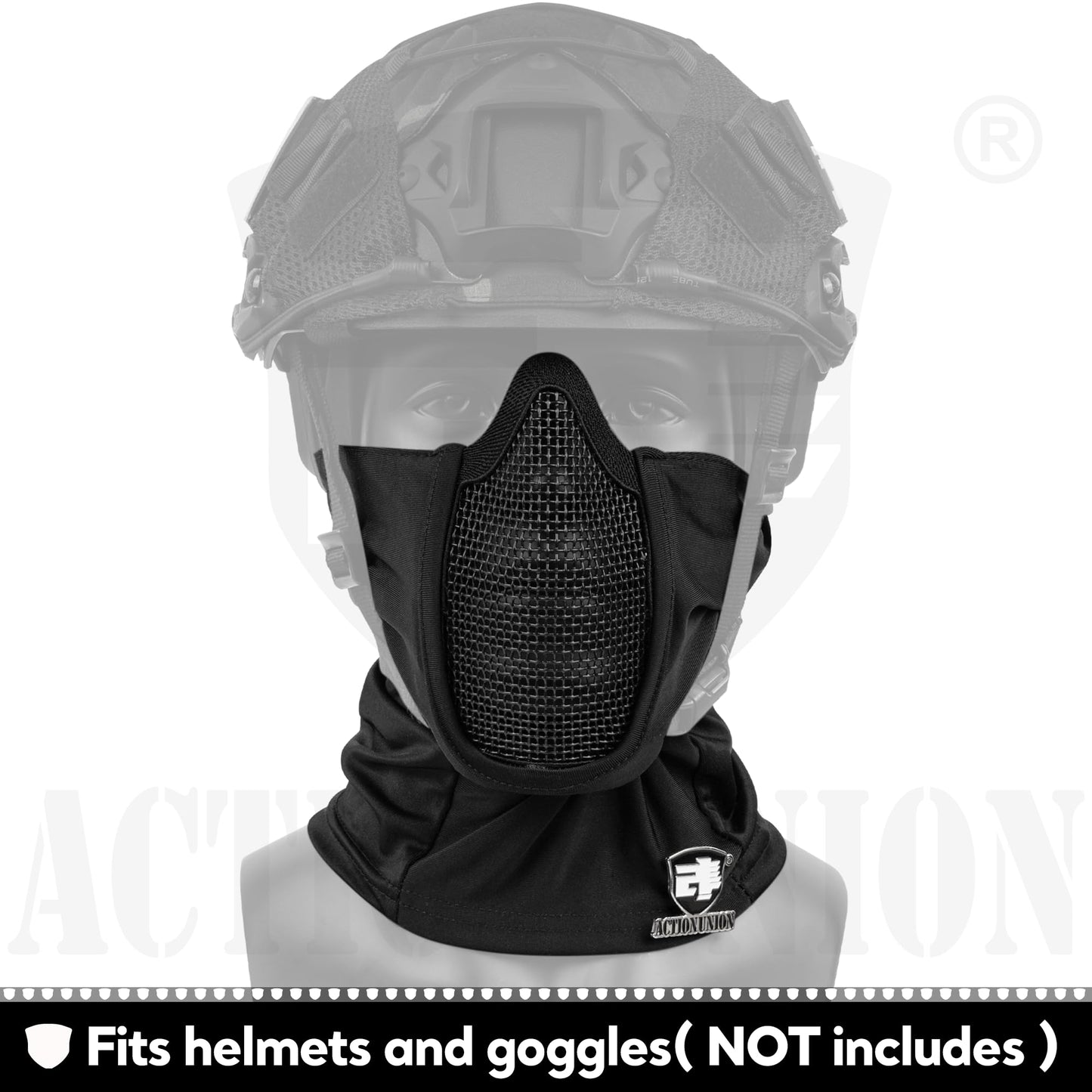 ACTIONUNION Tactical Airsoft Balaclava Mesh Mask Set (CP)