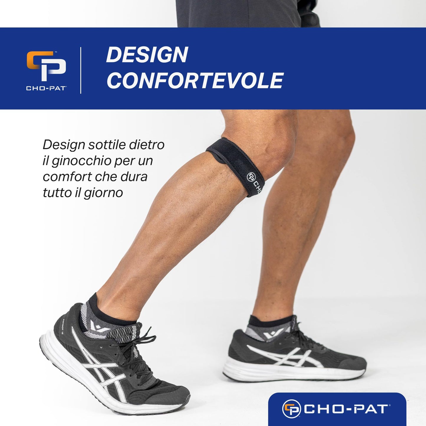 Cho-Pat Patella Knee Strap, Fully Adjustable Support for Runner’s Knee, Chondromalacia, and Knee Pain, OSFM