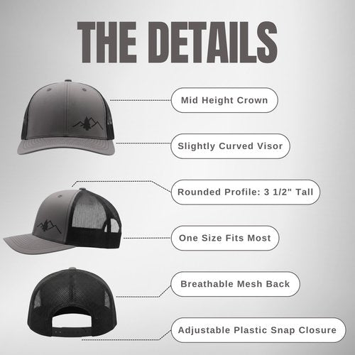 LINDO Trucker Hat [ The Great Outdoors: Gray/Black ]