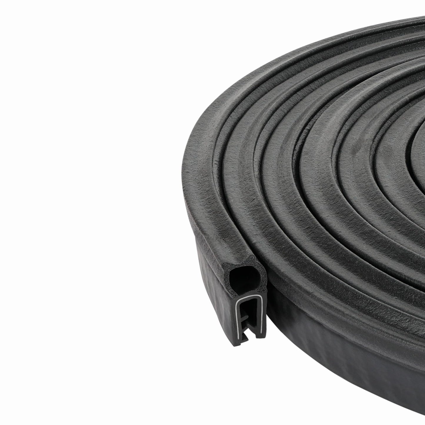 M M SEALS C101-50F Small Vertical Bulb Trim Seal Bulb Diameter 0.35" x Edge High 0.42" Grip Range 0.33" (50 Feet)