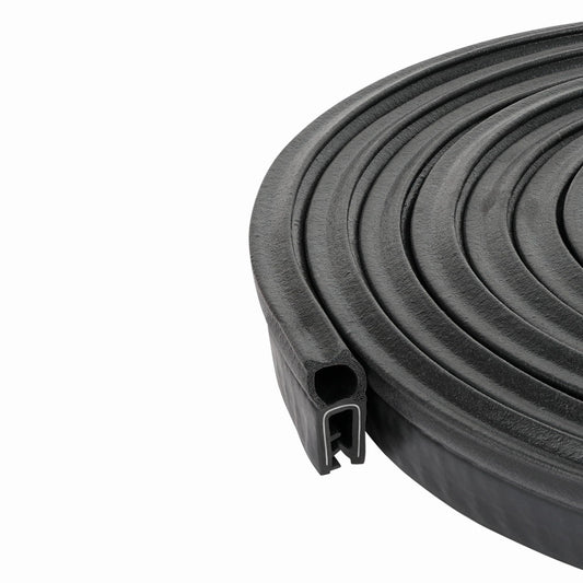 M M SEALS C101-50F Small Vertical Bulb Trim Seal Bulb Diameter 0.35" x Edge High 0.42" Grip Range 0.33" (50 Feet)