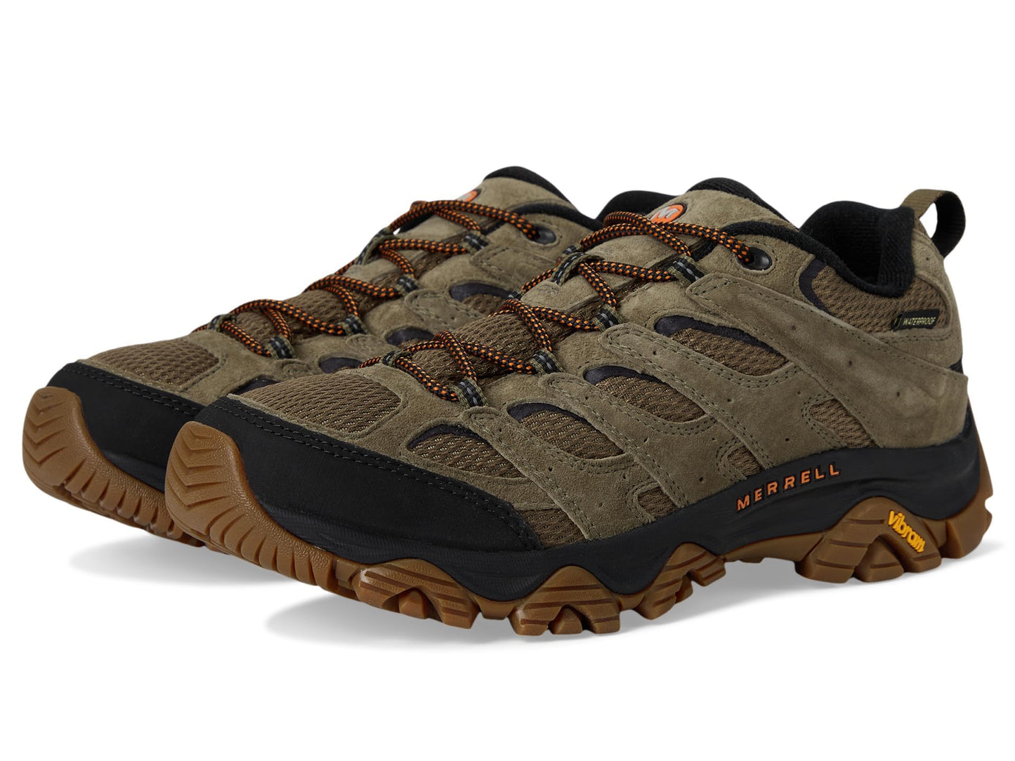 Merrell Men's Moab 3 Wp Hiking Shoe, New Olive/Gum, 10.5 Wide