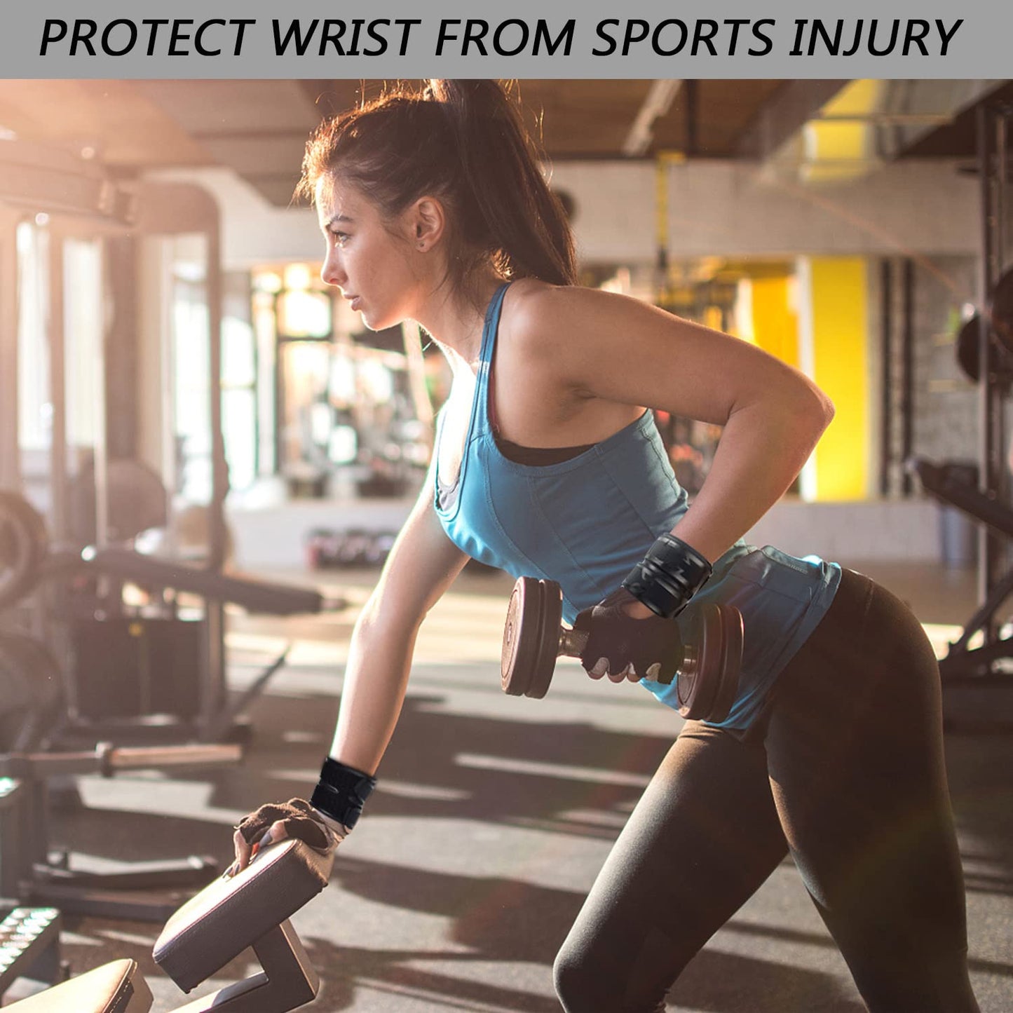 Mezeic Wrist Brace for TFCC Tear, Ultra-thin Compression Wrist Straps Weightlifting Wrist Wraps Adjustable Wrist Support for Sport Protection, Tendonitis Arthritis Wrist Pain - Black