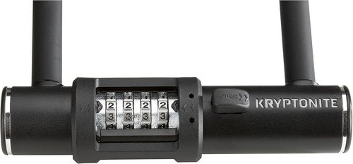 Kryptonite Combo U-Lock | Anti-Theft Bicycle Lock with 12mm Steel Shackle & 4-Digit Resettable Code