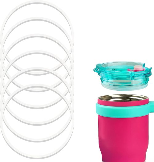Joshey Tumbler Lid Replacement - BPA-Free Silicone Seal for Reduce Kids Coldee Mug | 6-Pack, 14 oz & 18 oz