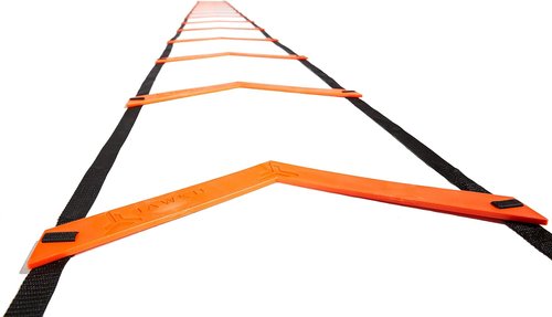 JAWKU Speed Ladder - Extra Long 21-Foot with 15 Rungs for Enhanced Balance and Agility Training