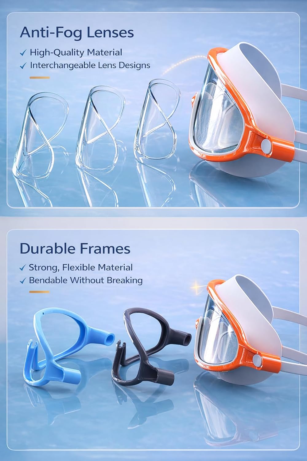 SWZEC Blumi Baby SplashyEyes Goggles - Comfortable Fit for Water Fun | Ideal for Kids