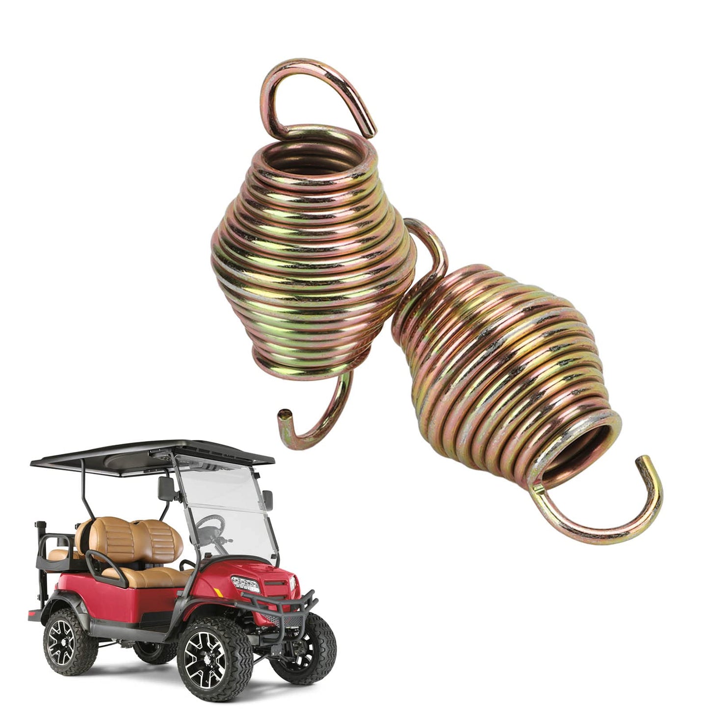 Yuecoom 2pcs Brake Return Spring, Club Car Brake Return Spring, Car Brake Pedal Return Springs, 1013531 Club Car Parking Pedal Return Spring Replacement for DS Gas Electric 1999‑Up