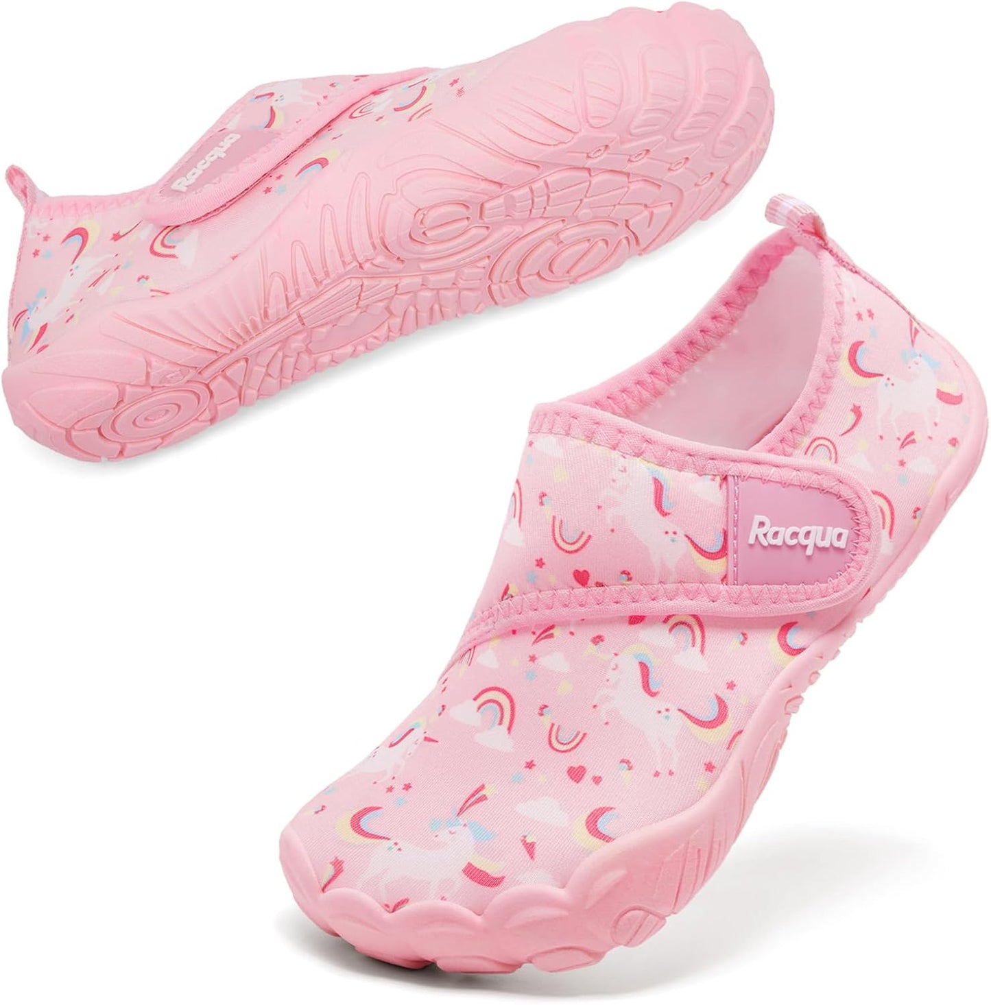 Racqua Kids Water Shoes - Quick Dry Barefoot Aqua Sneakers for Little & Big Kids | Lightweight & Comfortable