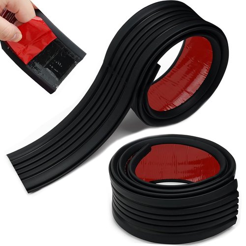 JERBOR 2PCS Upgrade Heavy Duty Golf Cart Floor Edge Guard Sill Protector for Club Car DS, Anti Collision Rubber Side Bumper Trim for 1013983 101347501
