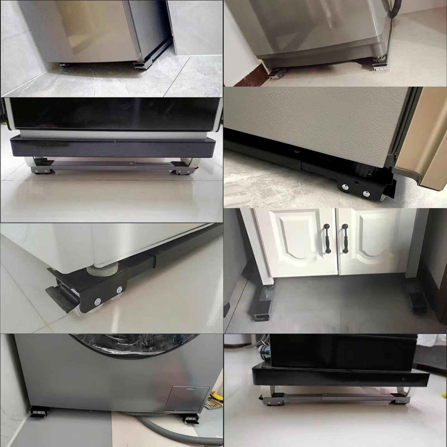 Lemtrflo Extendable Appliance Rollers for Washer and Dryer,Mobile Washing Machine Base, Wheels for Appliances Sliders,Heavy Duty Appliance Dolly,Appliance Mover for Refrigerators,Washing Machines