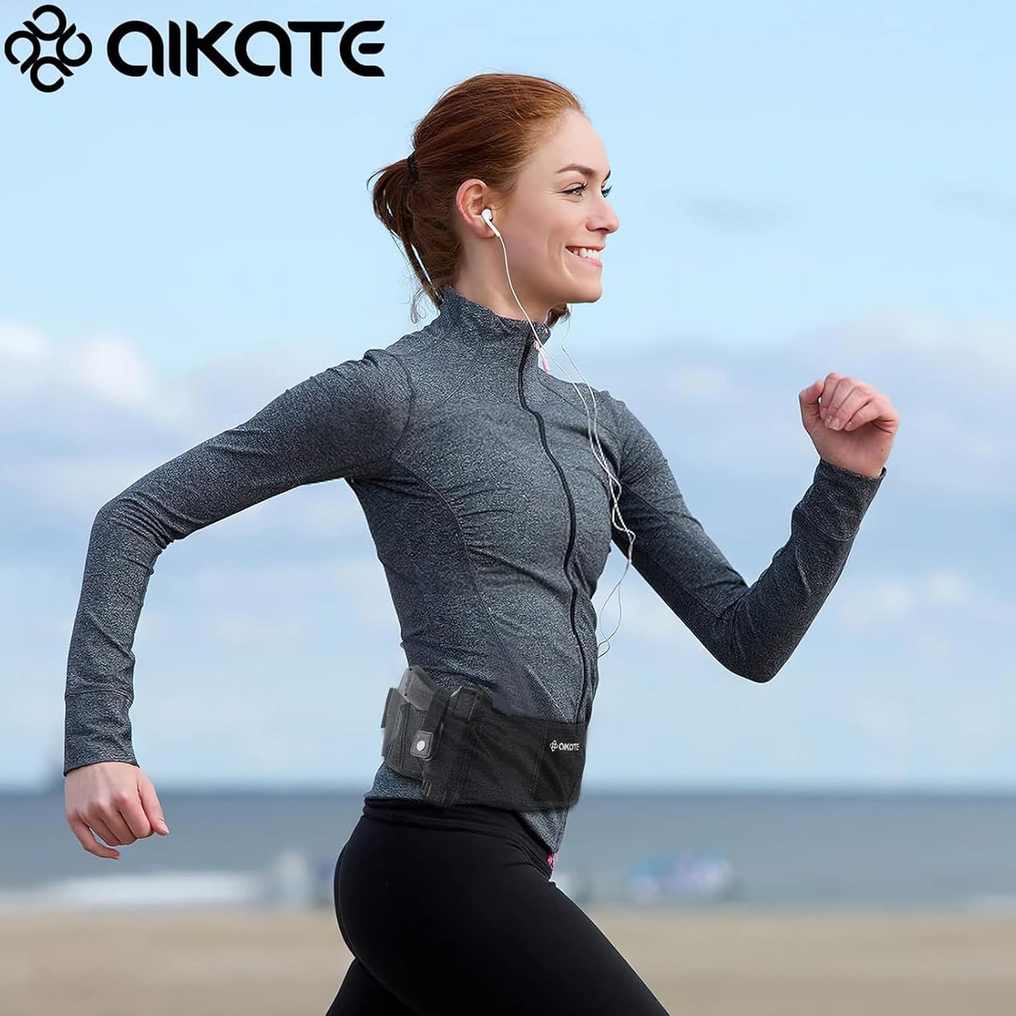 AIKATE Belly Band Holster - Upgraded Concealed Carry for Men | Fits Glock 19, 17 & S&W M&P Shield 9MM