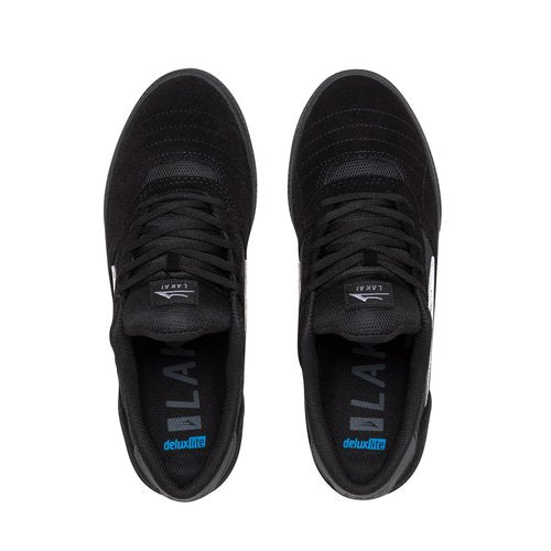 Lakai Cambridge Low-Top Men’s Skateboarding Shoes – Black Suede, Size 9.5 US – Durable, Grippy & Breathable Skate Shoes for Men – Men’s Skateboard Shoe, Low Top Skater Shoe