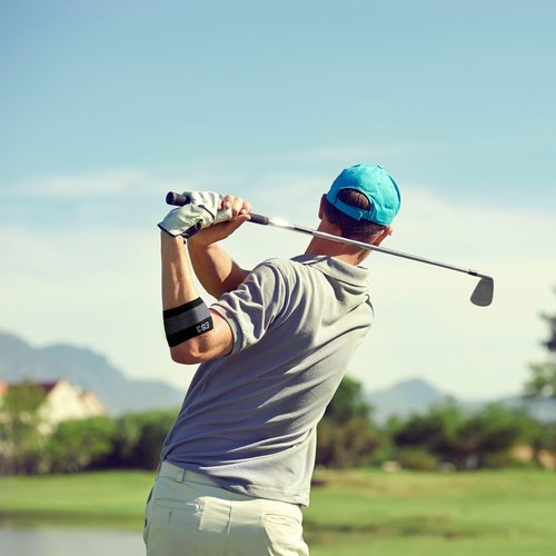 OrthoSleeve Elbow Brace ES3 designed to help with Tennis Elbow, Golfer's Elbow, General Elbow Pain, and Forearm Pain