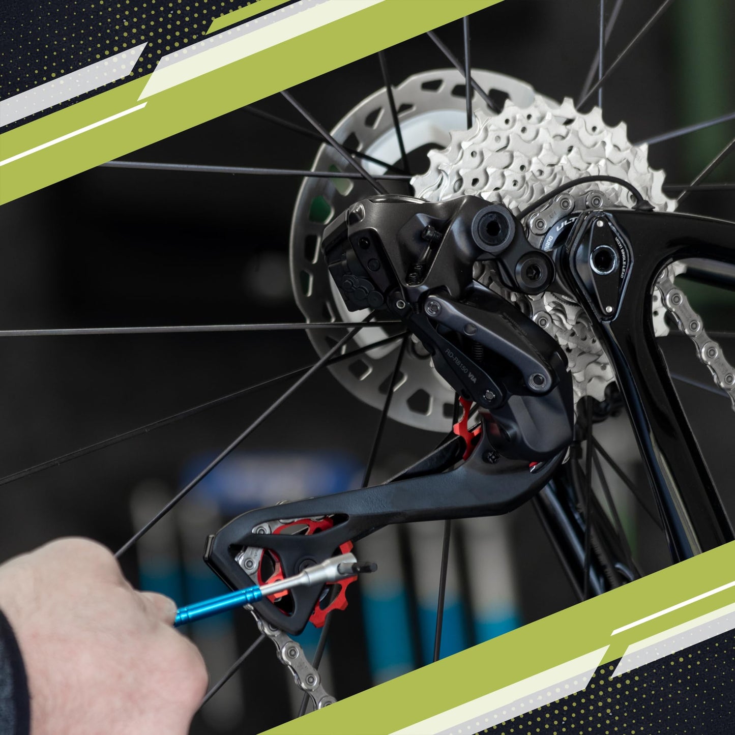 JRC Components 11T Ceramic Pulley Wheels | Compatible with 12 Speed Shimano 105 R7150 & Ultegra R8150 | Hybrid Ceramic Derailleur Pulley Wheel -Black