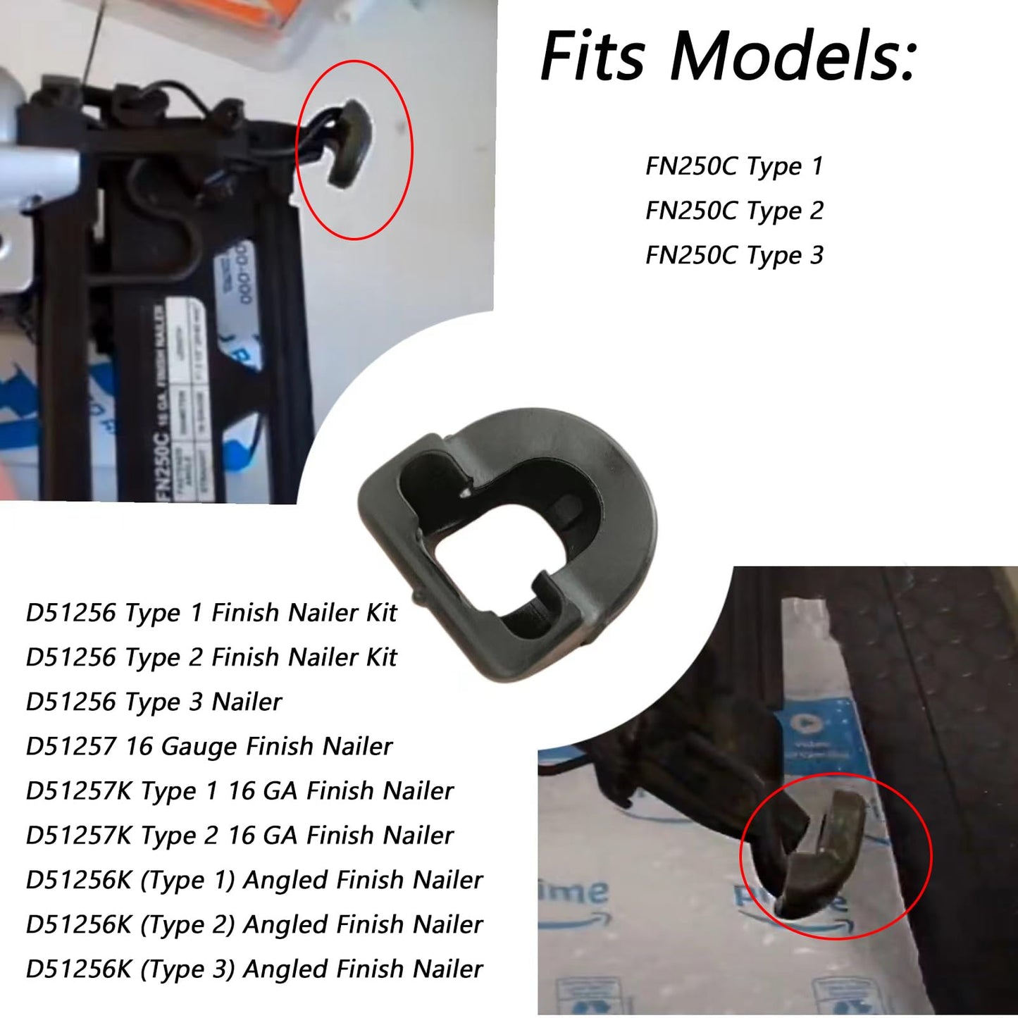 #1000003300 Replacement Nomar Pad for FN250C Finsh Nailer (5)