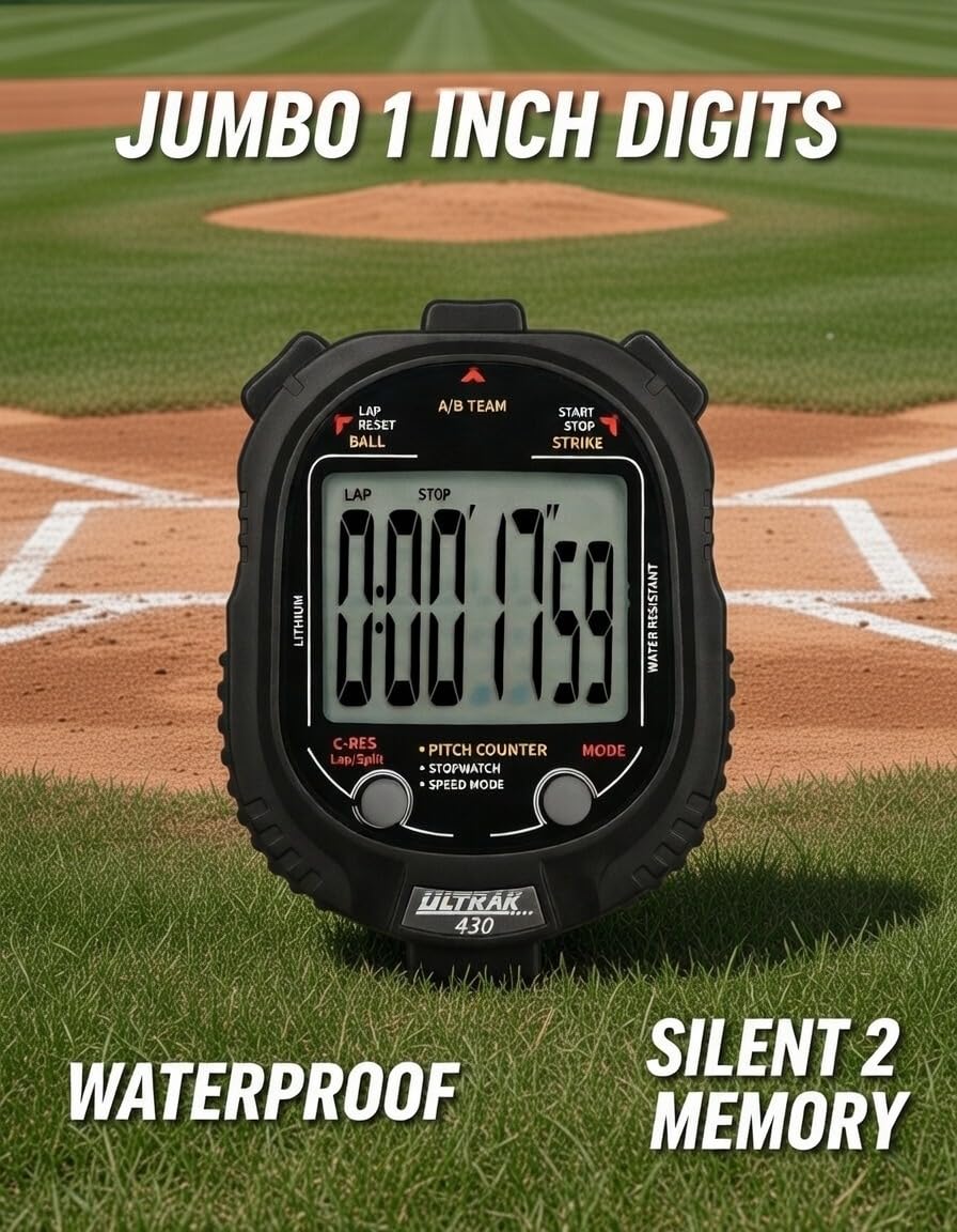 Ultrak 430 Pitch Counter & Pitch Speed with 2 Memory Stopwatch