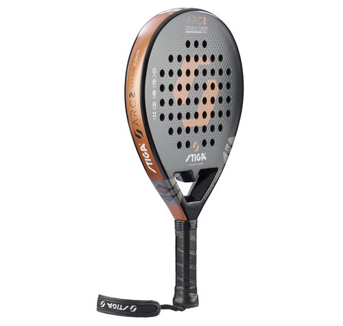 STIGA ARC 2 Padel Racket with Generous Face - Black/Chrome