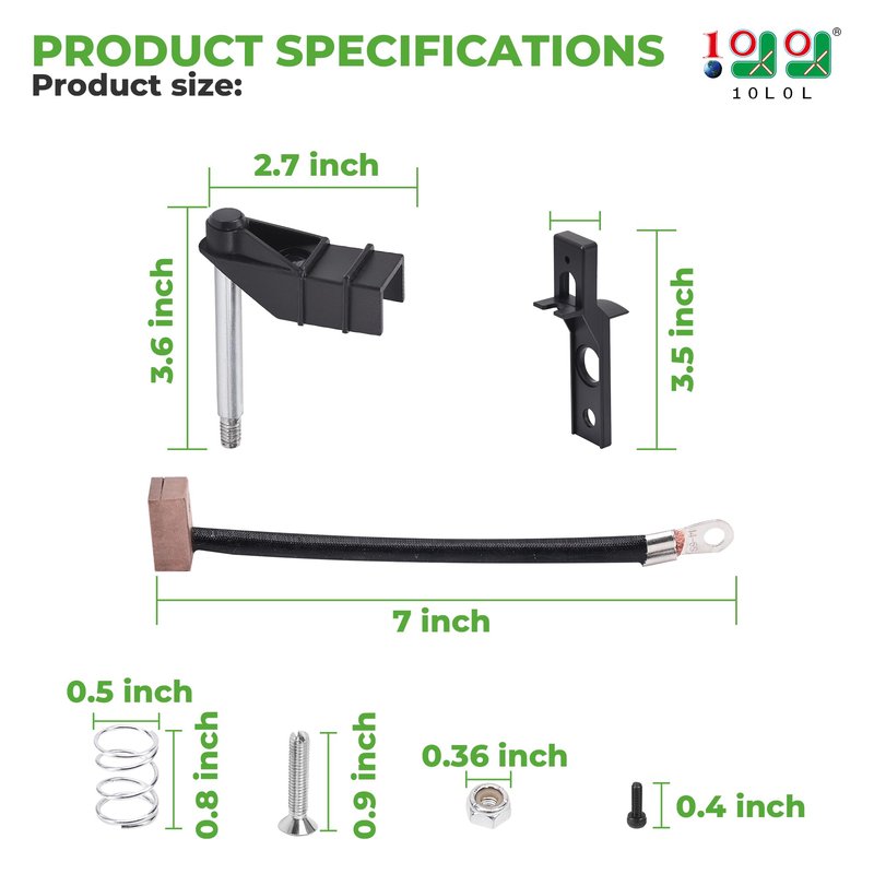 10L0L Club Car DS 36V 1988+ V-Slide Wiper Arm,Brush and Bracket w/Spring Screw,OEM 1013887 1014017 1013860