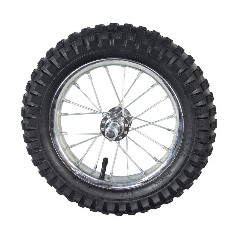 AlveyTech Front Wheel Assembly for the Razor MX350 (Versions 9 and Up) and MX400 (Versions 1 and Up) - Razor MX350 Replacement Tire