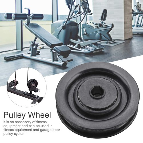 Keenso 10 Pcs 75mm/90mm Universal Nylon Bearing Pulley Wheel,Gym Pulley for Cable Machine Gym Equipment(75mm)
