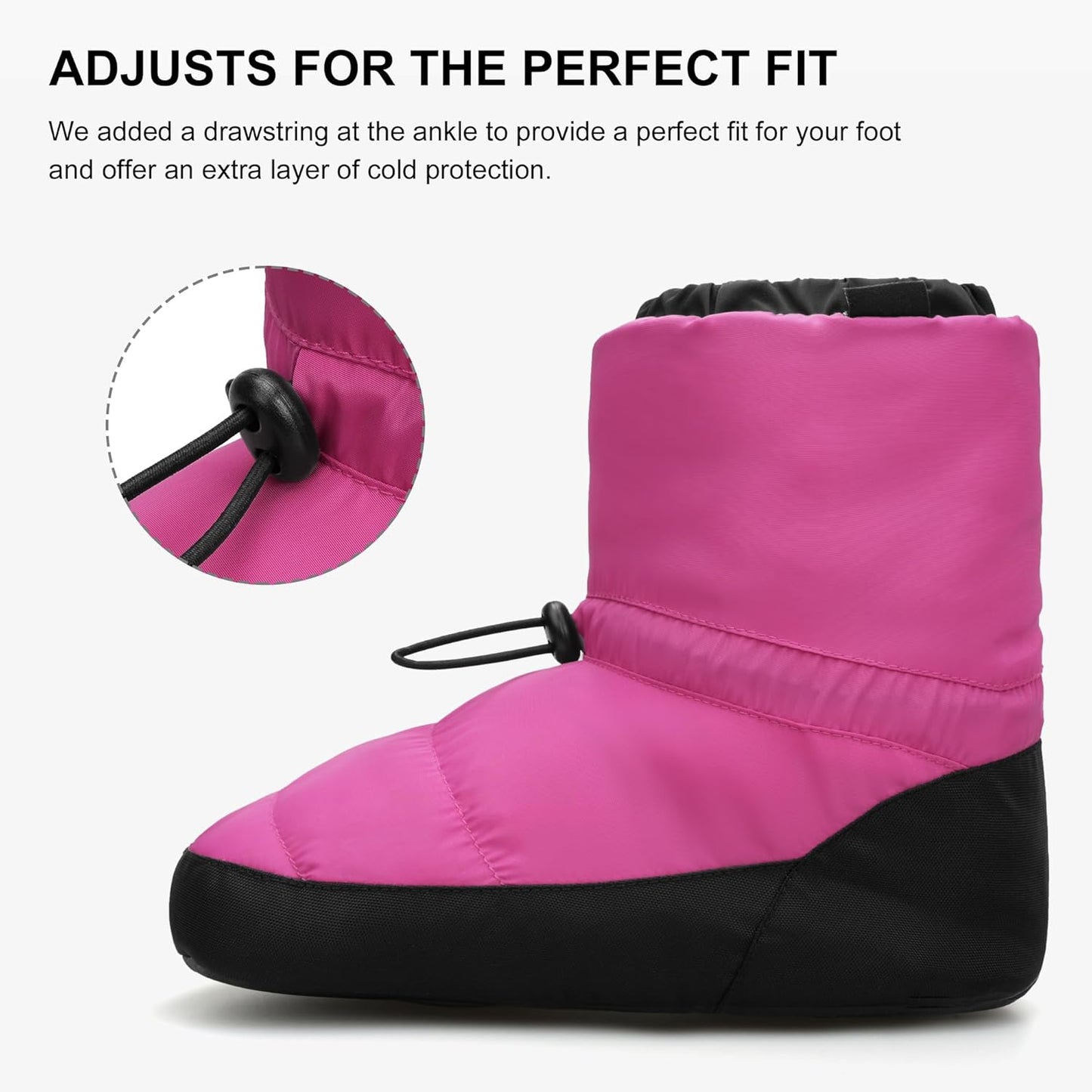 Stelle Girls Ballet Slipper Boots - Warm-Up Dance Booties with Elastic Fit | Perfect for Ballerinas