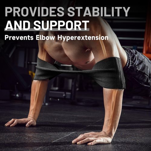 KCROSS Bench Press Band for Men and Women, Weight Lifting Bench Press Band, Push Up Exercise Bench (Black, 7.6in)