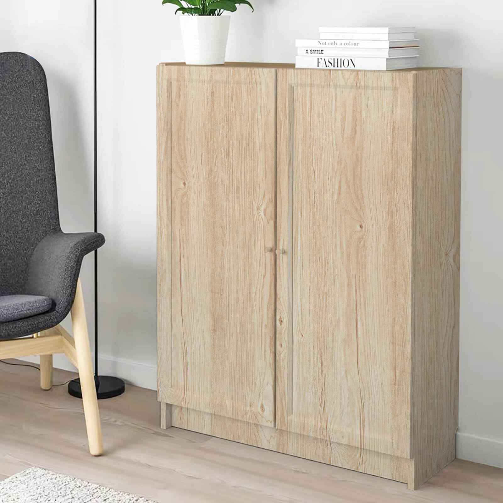 Heroad Wood Contact Paper Peel and Stick Wood Grain Wallpaper Oak Light Wood Contact Paper Countertops Cabinet Vinyl Wrap Thicken Textured Decoration Waterproof Self-Adhesive 17.5"x197"