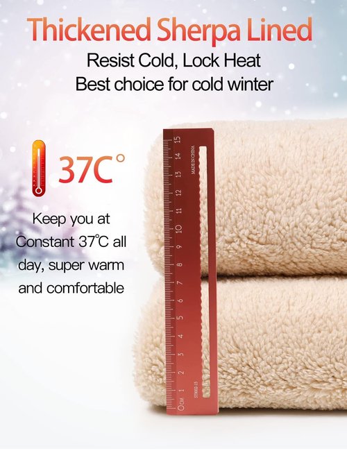 Flygo Men's Fleece Lined Sherpa Sweatpants Winter Warm Pants Open Bottom Jogger Sweat Lounge Athletic Pant Black 3XL